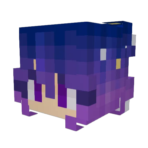 MuddaPa Minecraft avatar head, 3D render