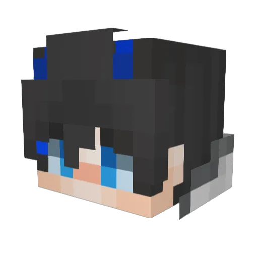 MuddyChicken Minecraft avatar head, 3D render