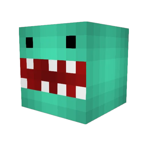MuddyCrab Minecraft avatar head, 3D render