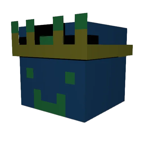 MuddyLion82 Minecraft avatar head, 3D render