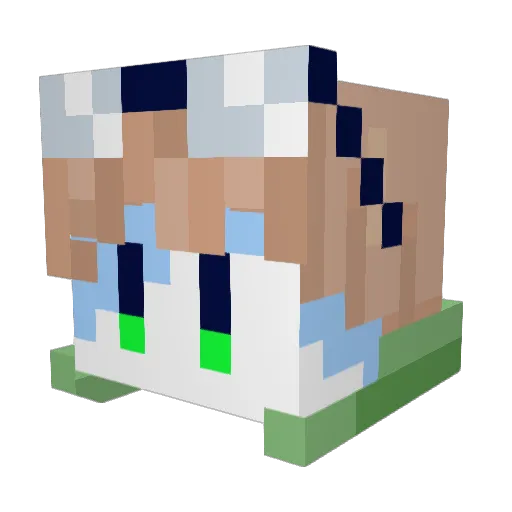 MuddyLion916239 Minecraft avatar head, 3D render