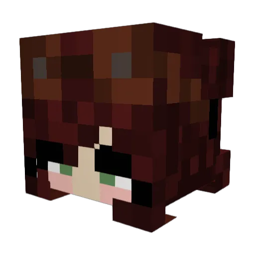 MuddyMoo1978 Minecraft avatar head, 3D render