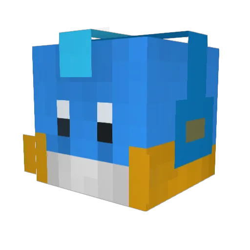 MudkipTheEpic Minecraft avatar head, 3D render