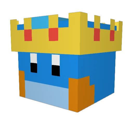 Mudkips32 Minecraft avatar head, 3D render