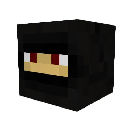Mudrok Minecraft avatar head, 3D render