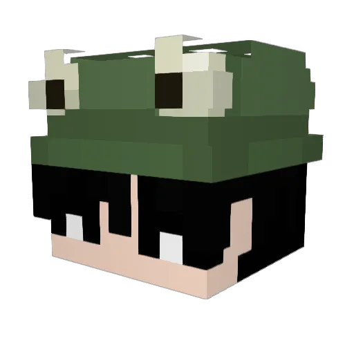 Muelaberto Minecraft avatar head, 3D render