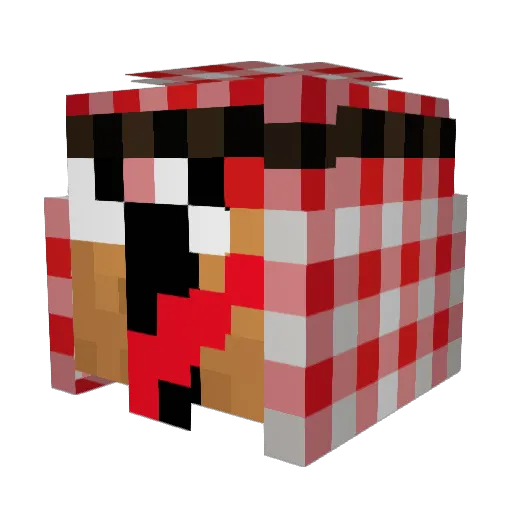 Muellberg5154 Minecraft avatar head, 3D render