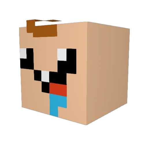 Mueller696 Minecraft avatar head, 3D render