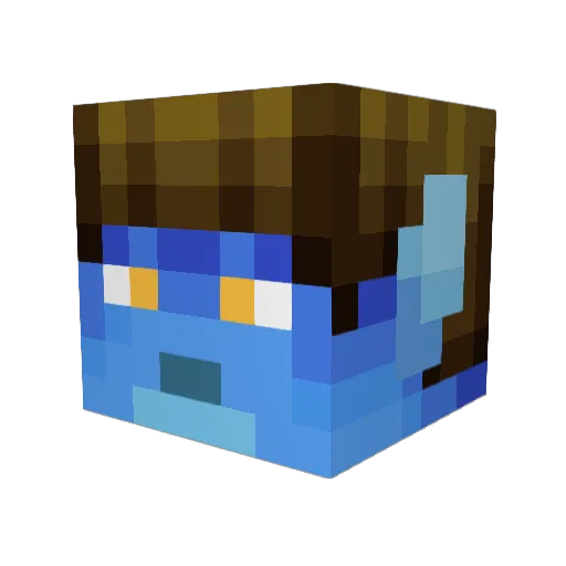 MuellerMat Minecraft avatar head, 3D render