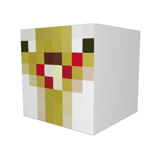 MuellsaftSaufer Minecraft avatar head, 3D render