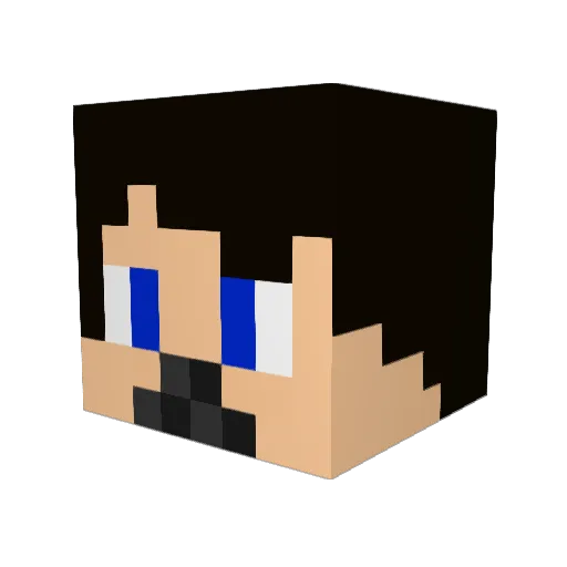 MuerteDS Minecraft avatar head, 3D render