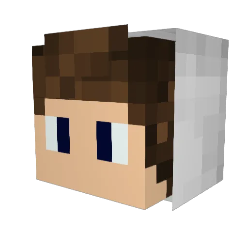 MuesliboyHD Minecraft avatar head, 3D render