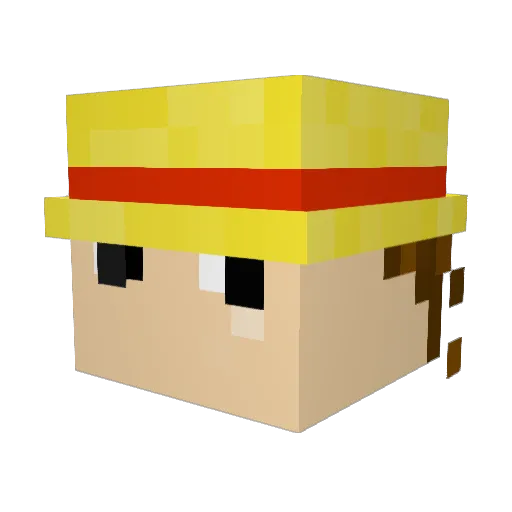 MuetzencrafterMC Minecraft avatar head, 3D render
