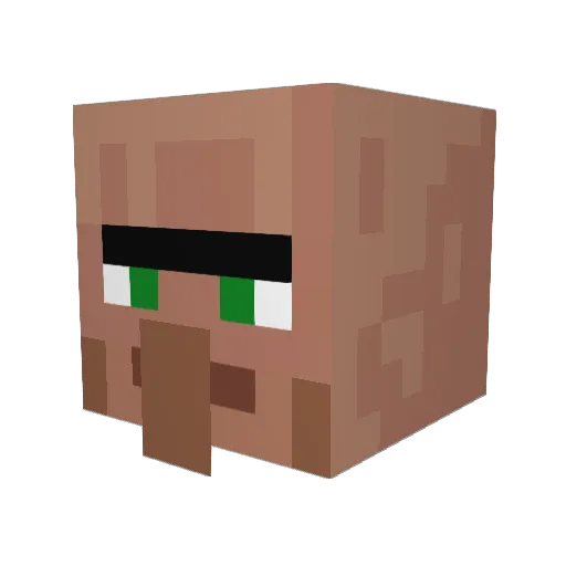 MufTheGoat Minecraft avatar head, 3D render