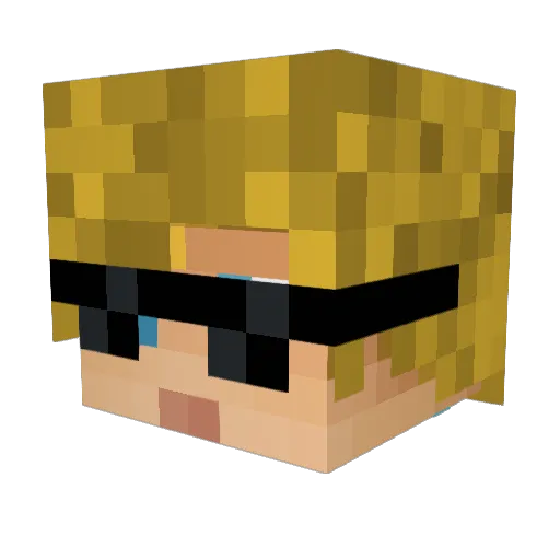 Mufasaaaa420 Minecraft avatar head, 3D render