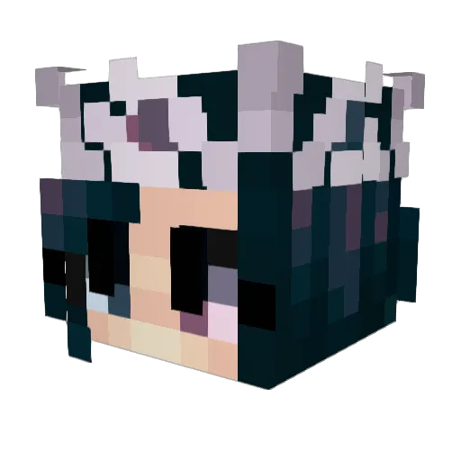 Mufeed Minecraft avatar head, 3D render
