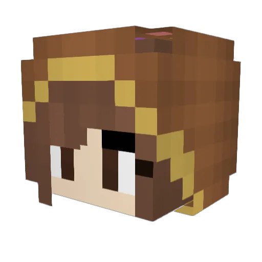 Muffenmuncher Minecraft avatar head, 3D render