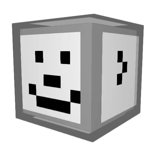 MufferMan Minecraft avatar head, 3D render