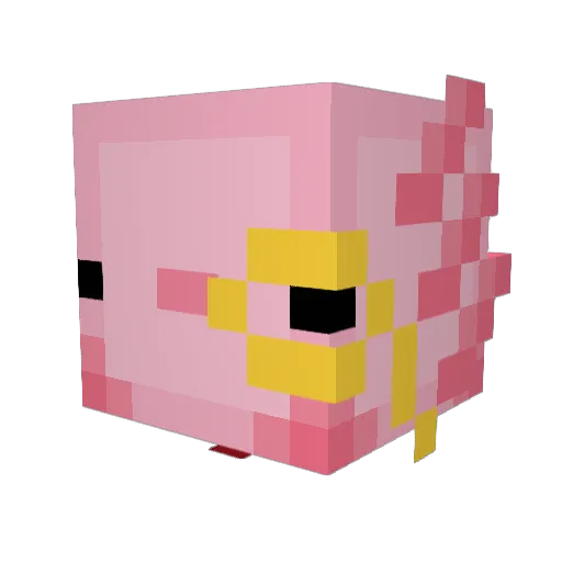 MufffinMasher Minecraft avatar head, 3D render