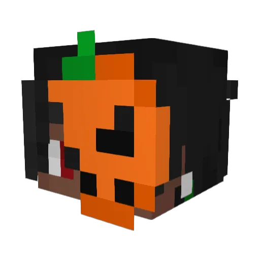 Muffim_ Minecraft avatar head, 3D render