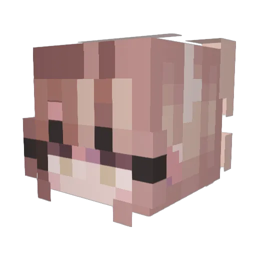 Muffin2021 Minecraft avatar head, 3D render