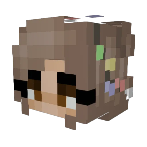 Muffin234 Minecraft avatar head, 3D render