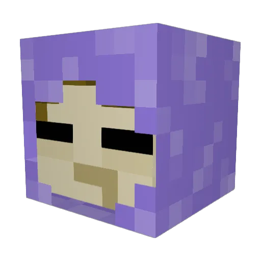 Muffin6114 Minecraft avatar head, 3D render