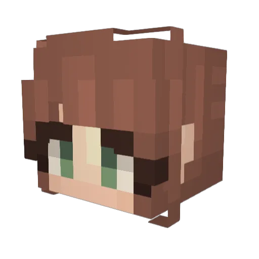 MuffinBoi Minecraft avatar head, 3D render