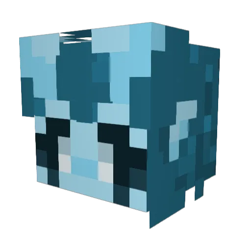 MuffinCat33 Minecraft avatar head, 3D render