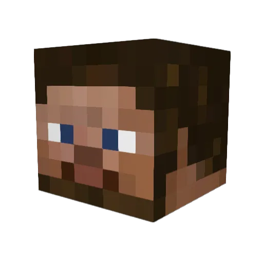 MuffinChubs Minecraft avatar head, 3D render