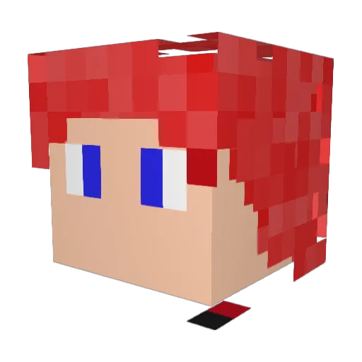 MuffinCraft_YT Minecraft avatar head, 3D render