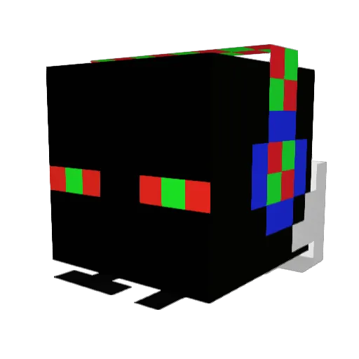 MuffinDaemon Minecraft avatar head, 3D render