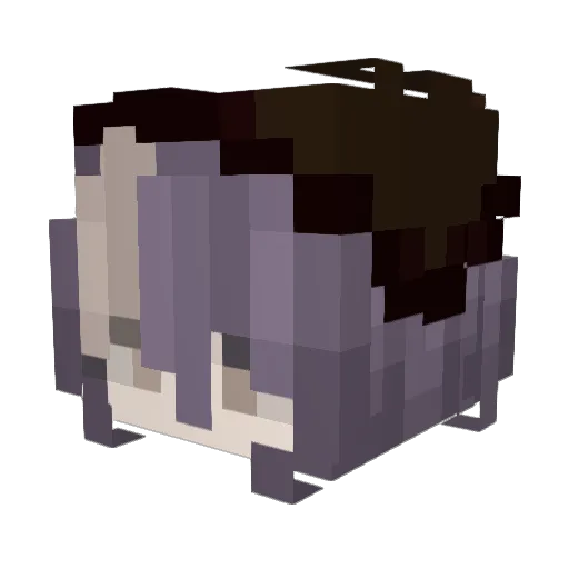 MuffinFromSpace Minecraft avatar head, 3D render