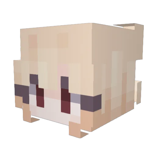 MuffinHead2002 Minecraft avatar head, 3D render