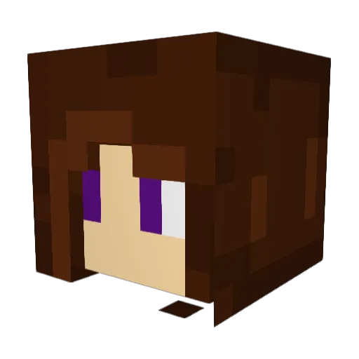 MuffinInvasion Minecraft avatar head, 3D render