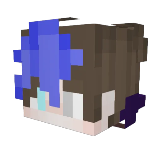 MuffinPlayzYT Minecraft avatar head, 3D render