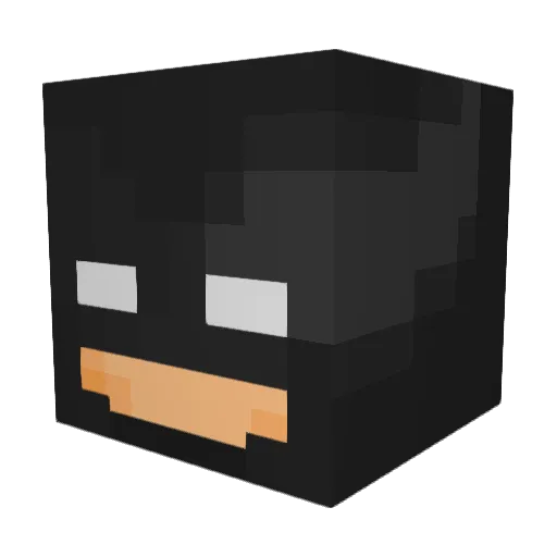 MuffinRockStar Minecraft avatar head, 3D render