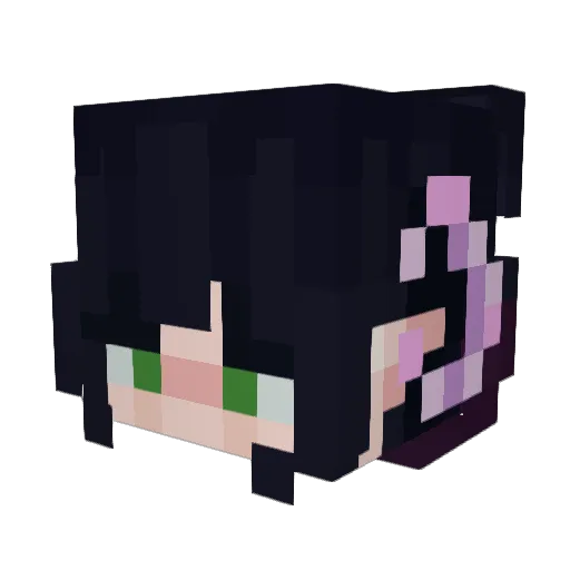 Muffin_666 Minecraft avatar head, 3D render