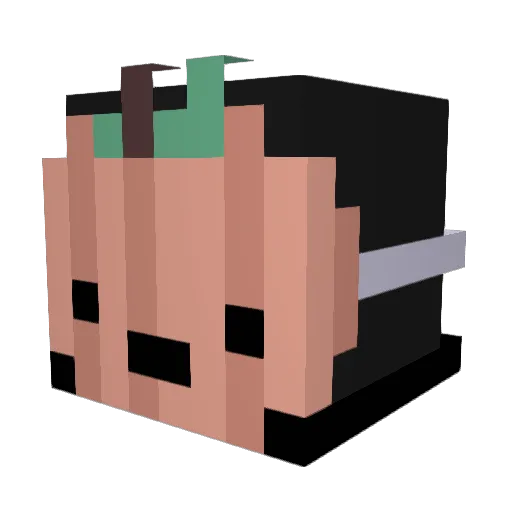 Muffin_Green Minecraft avatar head, 3D render