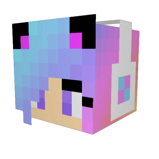 Muffin__junior Minecraft avatar head, 3D render