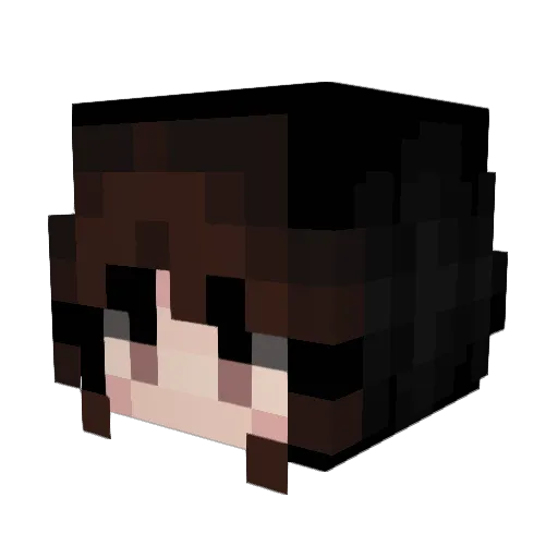 Muffin_train Minecraft avatar head, 3D render