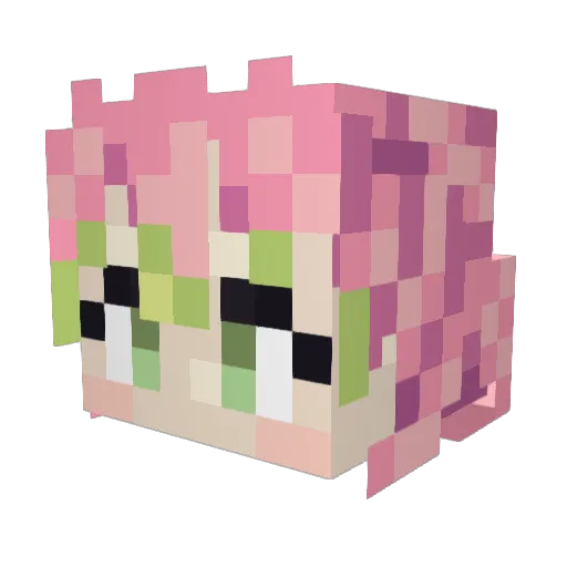 Muffinmany Minecraft avatar head, 3D render