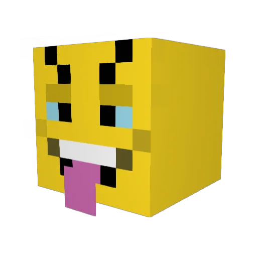 MuffledFat Minecraft avatar head, 3D render