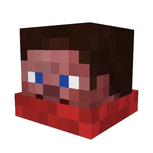 Muffler_man0202 Minecraft avatar head, 3D render