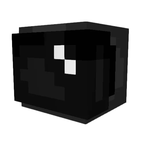 MufounCZ Minecraft avatar head, 3D render