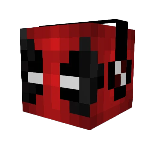 Mufurc Minecraft avatar head, 3D render
