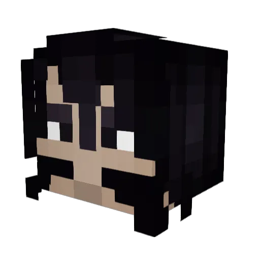 MugBro Minecraft avatar head, 3D render