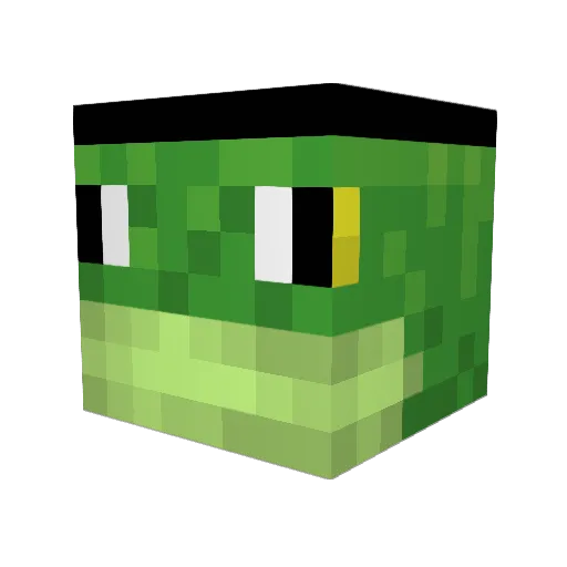 Mugarcio Minecraft avatar head, 3D render