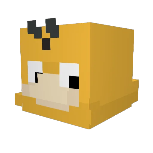 Muge_TH_ Minecraft avatar head, 3D render