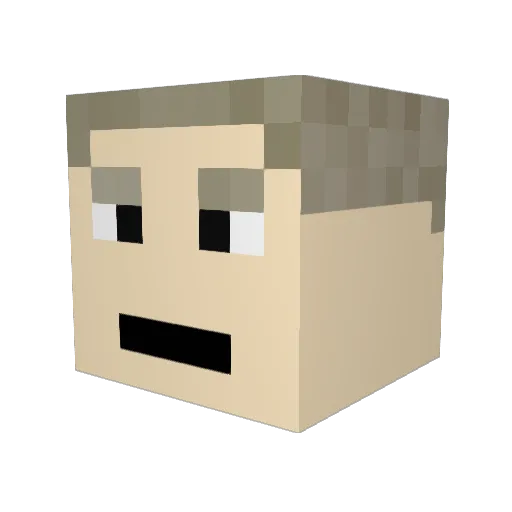 MugenTako_ Minecraft avatar head, 3D render